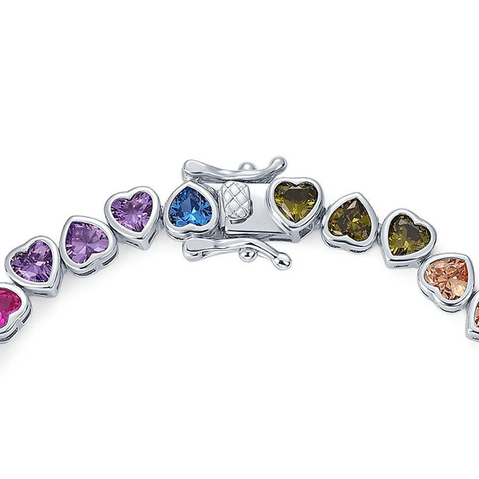 Pulseira Jhopafe em Prata 925 com Zircônias Coloridas