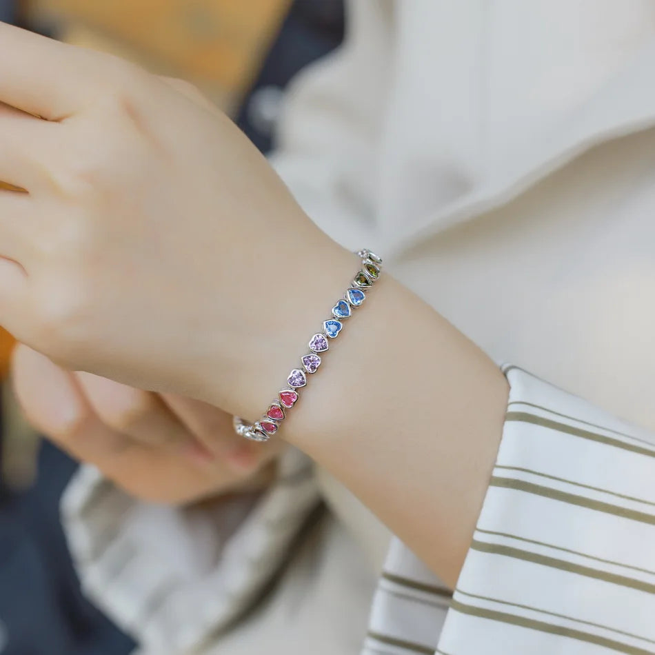 Pulseira Jhopafe em Prata 925 com Zircônias Coloridas