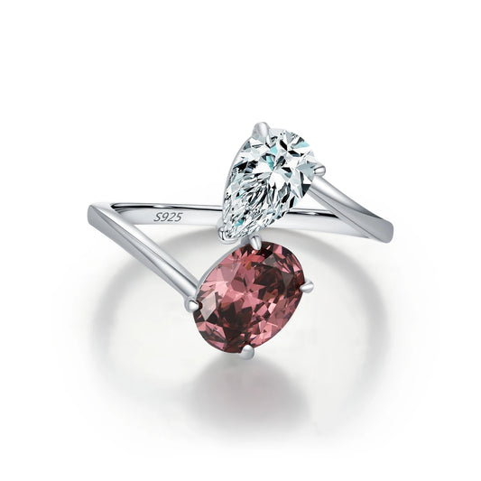 Anel Gota em Prata 925 com Zircônias