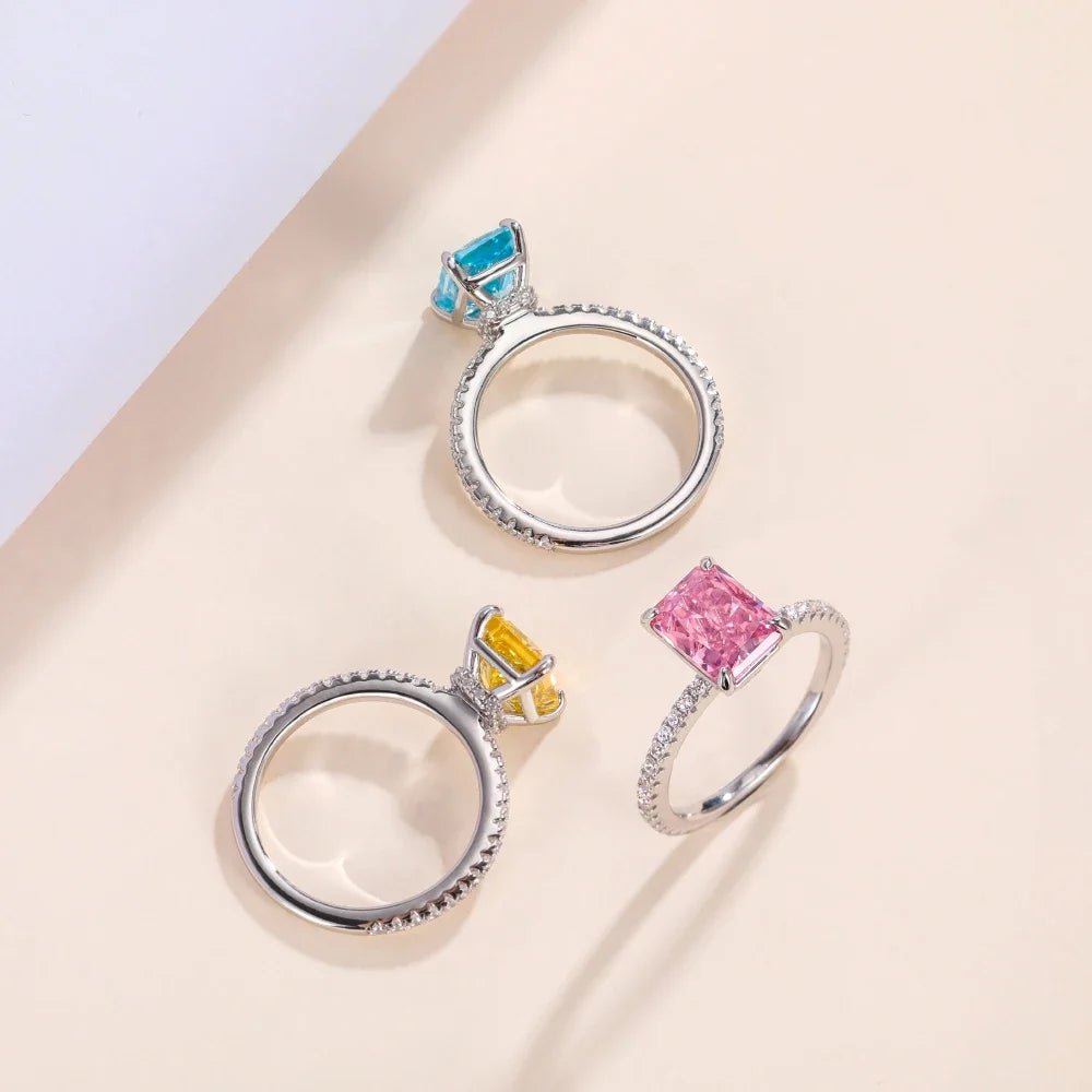 Anel Dubai em Prata 925 com Zircônia 3 ct