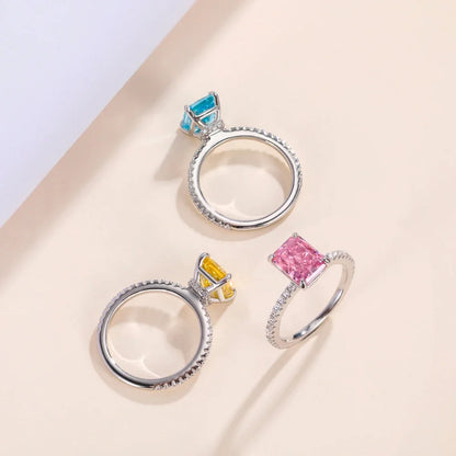 Anel Dubai em Prata 925 com Zircônia 3 ct