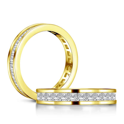 Anel Delicado em Prata 925 com Zircônia Banho 18k