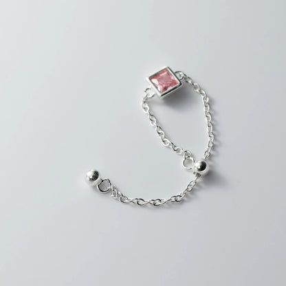 Anel Corrente em Prata 925 com Zircônia