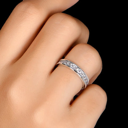 Anel Delicado em Prata 925 com Zircônia Banho 18k