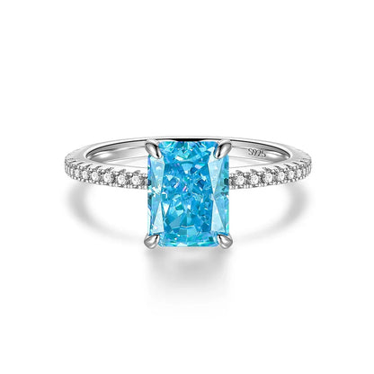 Anel Dubai em Prata 925 com Zircônia 3 ct