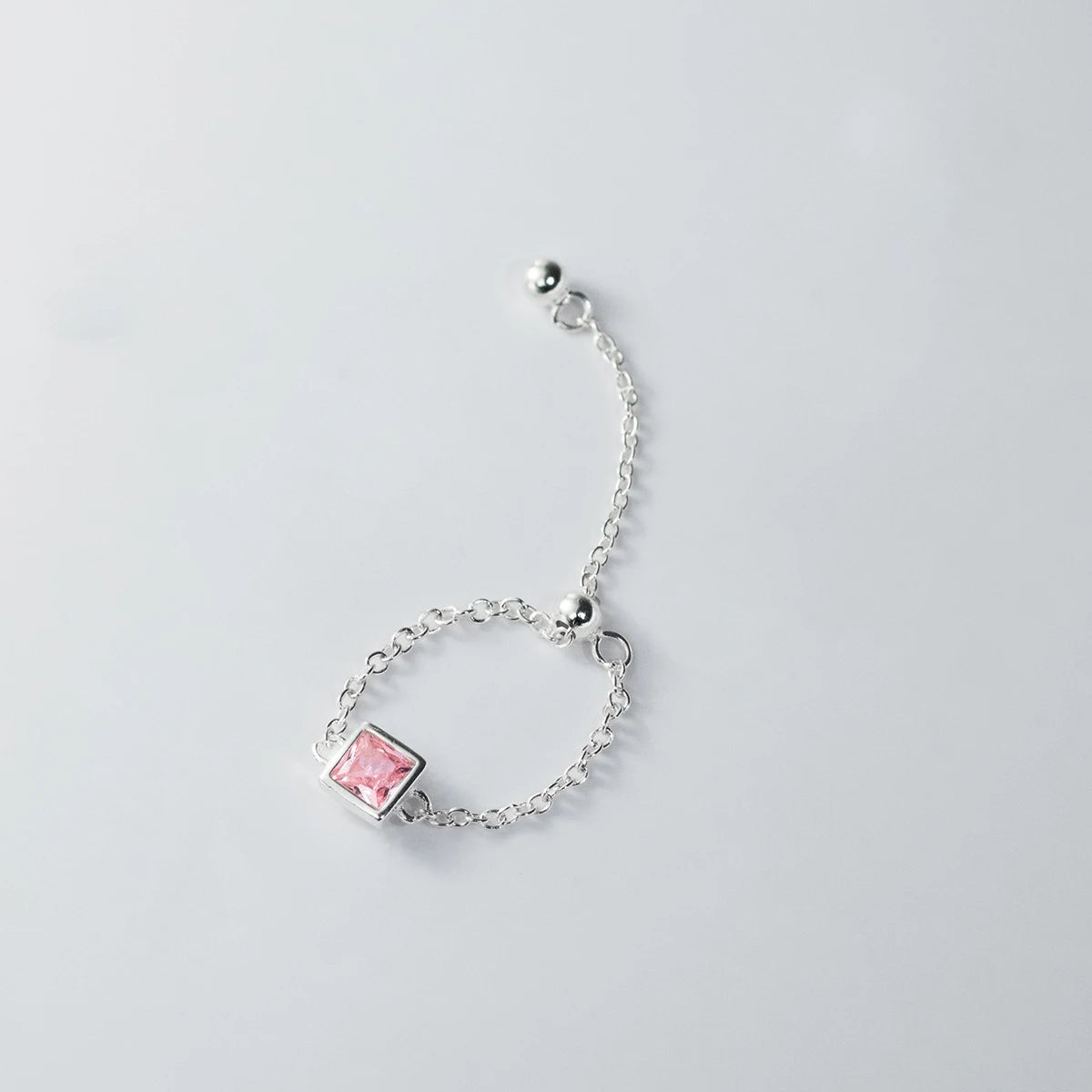 Anel Corrente em Prata 925 com Zircônia