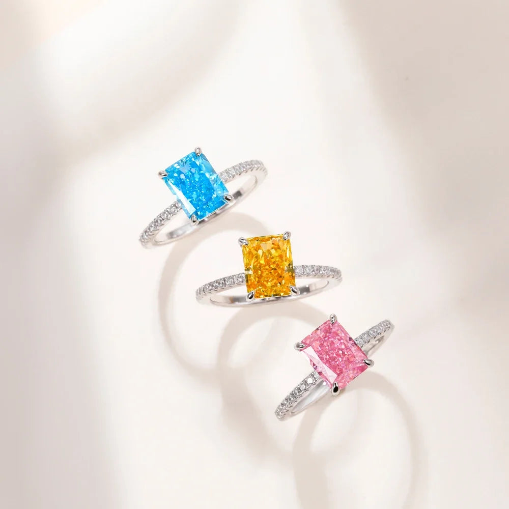 Anel Dubai em Prata 925 com Zircônia 3 ct