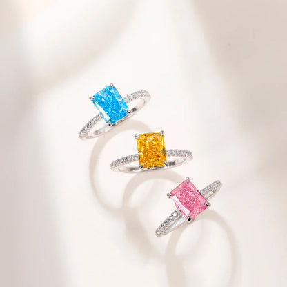 Anel Dubai em Prata 925 com Zircônia 3 ct