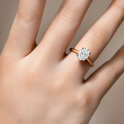 Anel Sero em Prata 925 com Moissanite 2ct